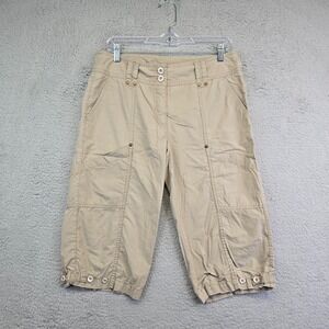 Vintage Make and Model Shorts Womens 8 Khaki Rip Stop Duster Below Knee‎ Hiking